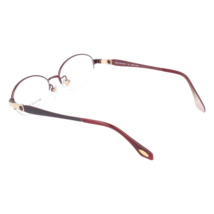 BVLGARI メガネフレーム ハーフリム イタリア製 216T 157 BVLGARI（ブルガリ） 訳あり アウトレット メガネ フレーム 国内正規品