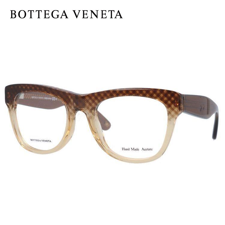 ボッテガ ヴェネタ 伊達 度付き 度入り メガネ 眼鏡 フレーム BOTTEGA VENETA B.V.271 SJ9 52（CROSSBRW BRW） クロスブラウン/クリア メンズ レディース 値下がり