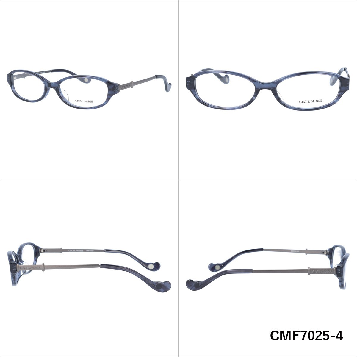 CECIL McBEE（セシルマクビー） 伊達 度付き 度入り メガネ フレーム