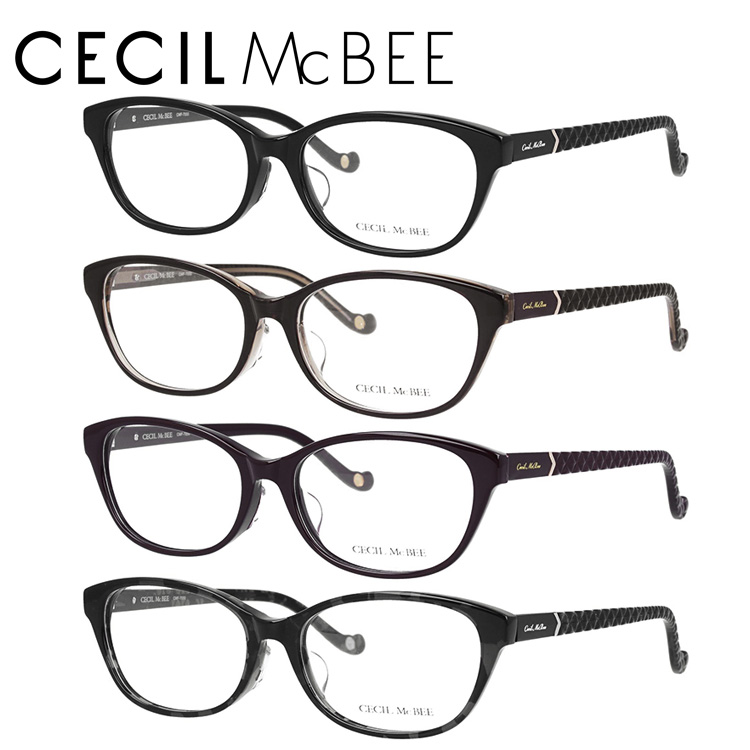 セシルマクビー メガネ フレーム 伊達 度付き 度入り 眼鏡 アジアンフィット CECIL McBEE CMF 7050 全4カラー 53 プレゼント ギフト
