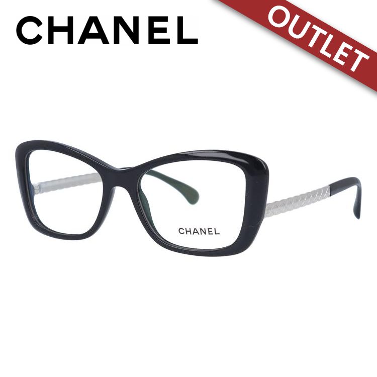 訳あり アウトレット シャネル メガネフレーム レギュラーフィット CHANEL CH3358 C501 53