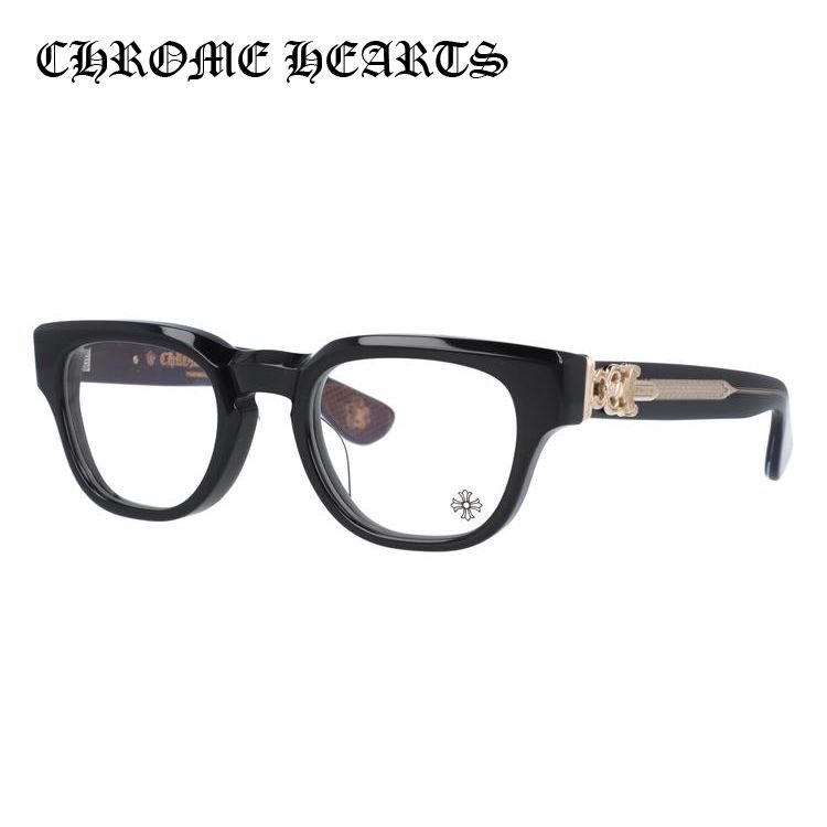 クロムハーツ メガネ フレーム Chrome Hearts メンズ レディース 度付き 度あり レギュラーフィット CUNTVOLUTED  BK-18GP 49 プレゼント ギフト メンズファッション