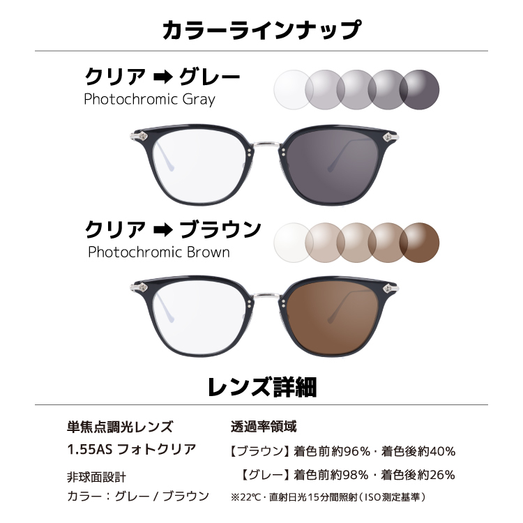 CHROME HEARTS（クロムハーツ） 調光サングラス 度付き対応 SHAGASS BK