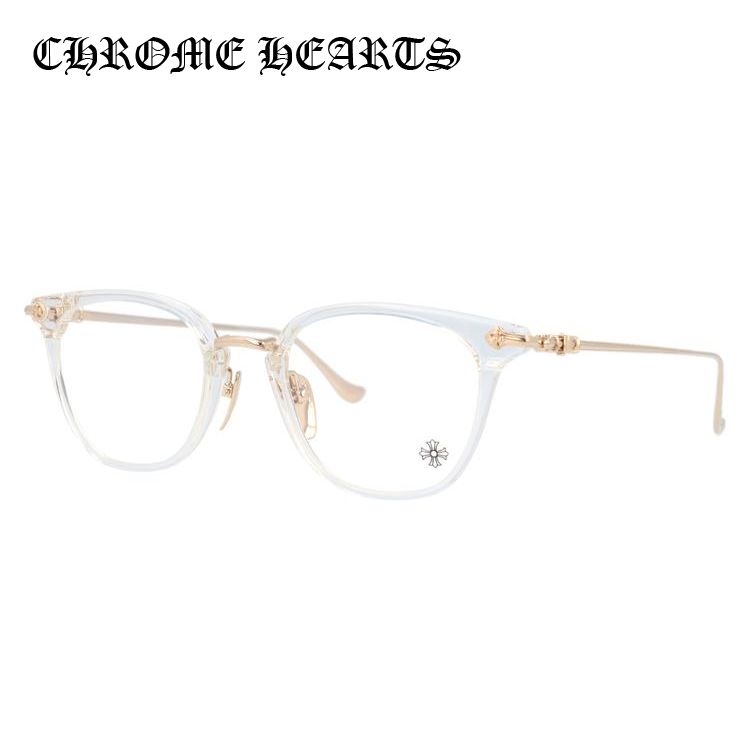 クロムハーツ メガネフレーム CHROME HEARTS SHAGASS 51 CRYS/GP Crystal/Gold Plated 51  プレゼント ギフト