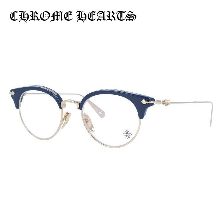 クロムハーツ メガネフレーム CHROME HEARTS SLUNTRADICTION II PCK/GP 48 度付き 度あり 伊達 めがね 眼鏡  プレゼント ギフト