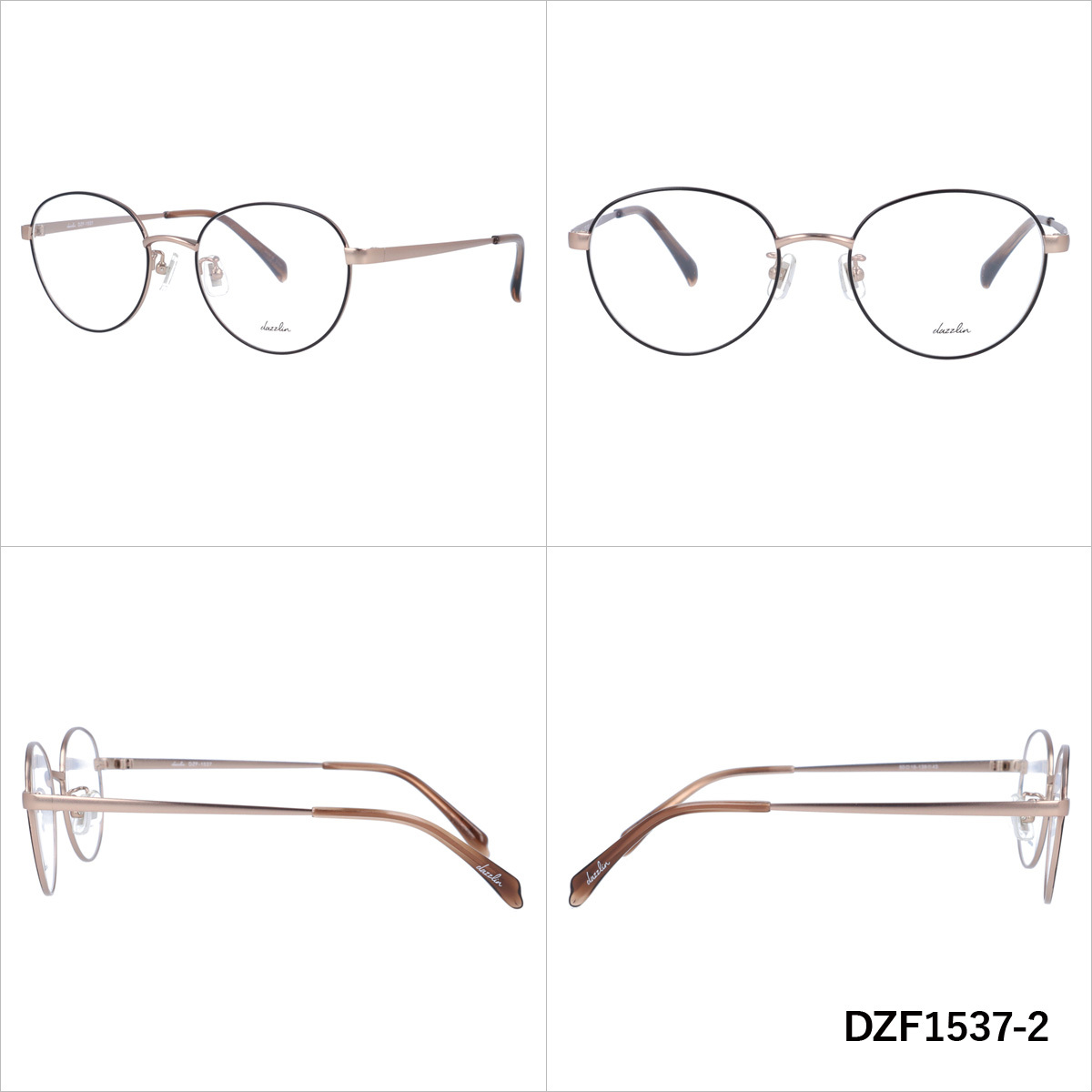 dazzlin ダズリン メガネフレーム DZF1537 全4カラー 50
