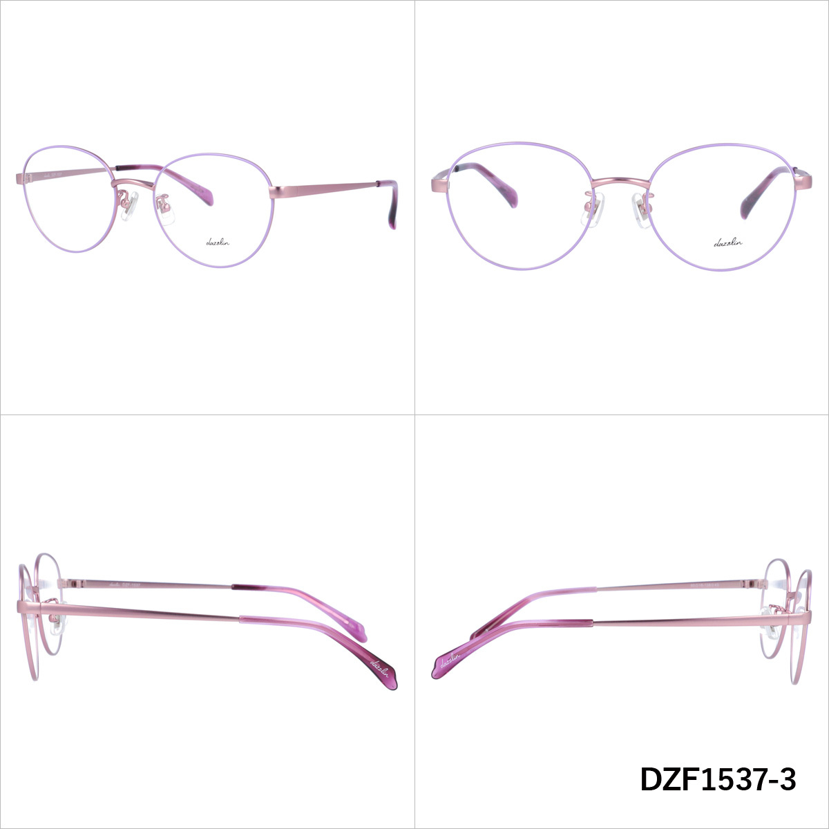 dazzlin ダズリン メガネフレーム DZF1537 全4カラー 50