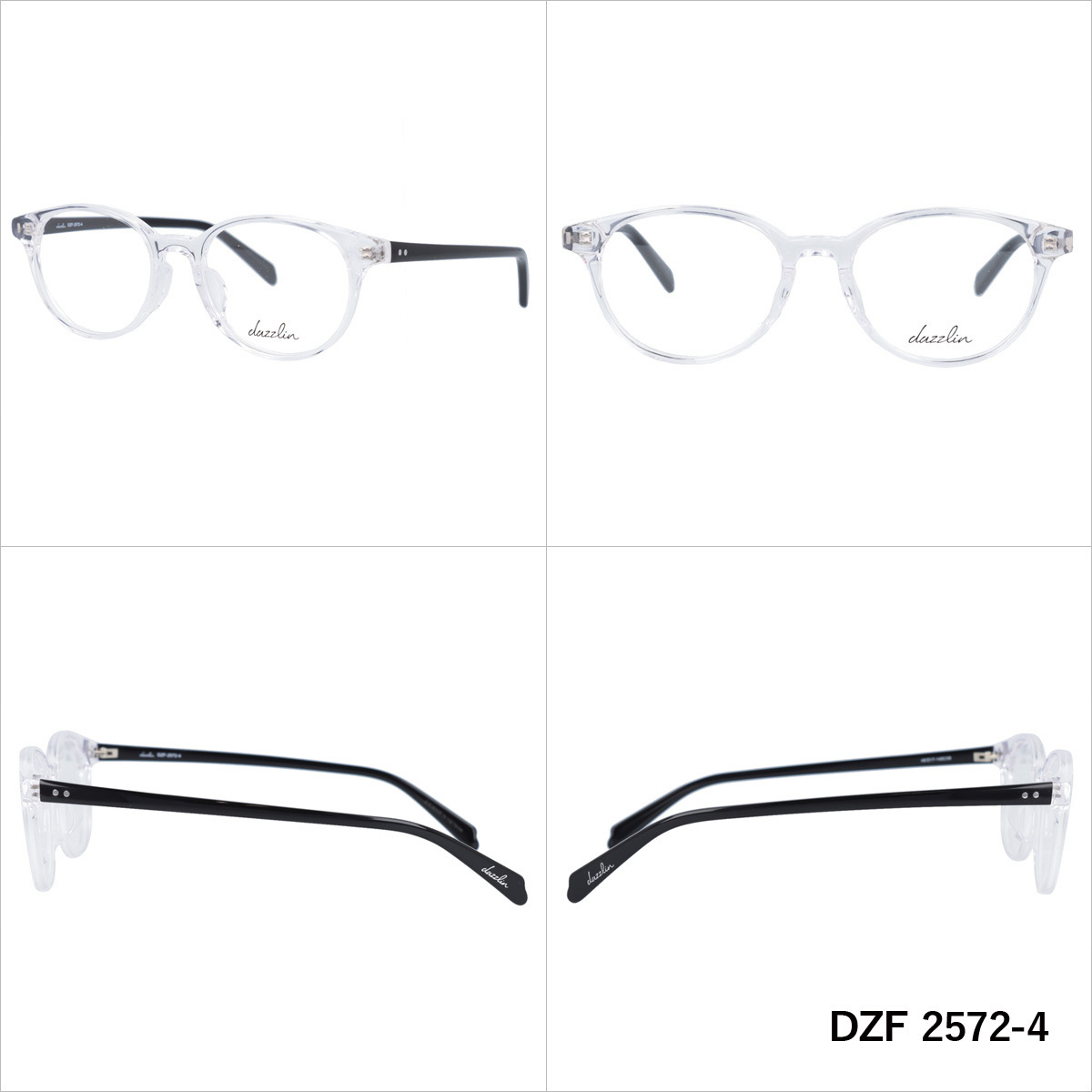 ダズリン メガネフレーム 伊達メガネ アジアンフィット dazzlin DZF 2572 48サイズ ウェリントン メンズ レディース UVカット 紫外線 ブランド サングラス 伊達 ダテ dazzlin（ダズリン） メガネフレーム アジアンフィット dazzlin DZF