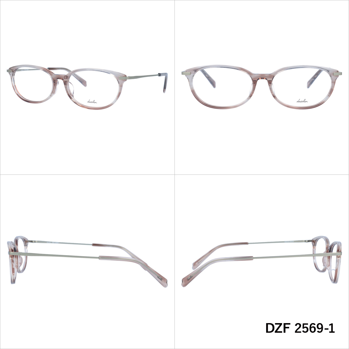 dazzlin ダズリン メガネフレーム 眼鏡 伊達 度付き 度入り