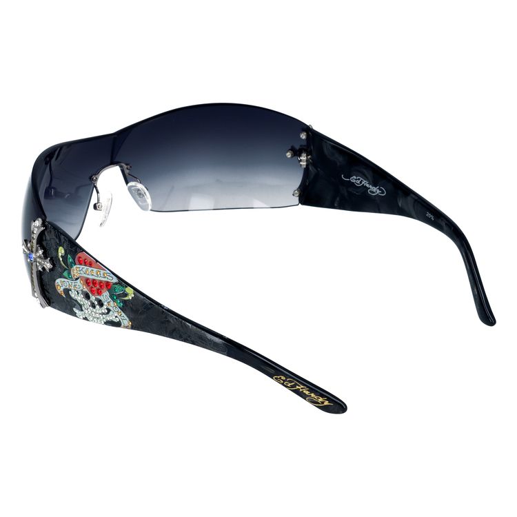 k3104js19　美品 Ed Hardy エドハーディー cross Ed Hardy エドハーディー レディース パーカー パープル LOVE
