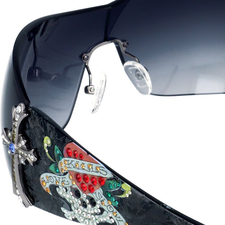 Ed Hardy（エド・ハーディー） 訳あり アウトレット サングラス メンズ