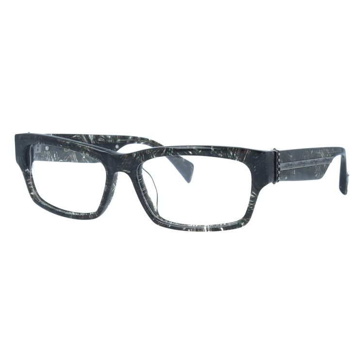 【訳あり】エドハーディー メガネフレーム 伊達メガネ EdHardy 眼鏡 EHOA004 3 BLACK HORN ブラックホーン メンズ レディース ダテメガネ 紫外線対策 Ed Hardy（エド・ハーディー） フレーム 伊達 度付き 度入り メガネ