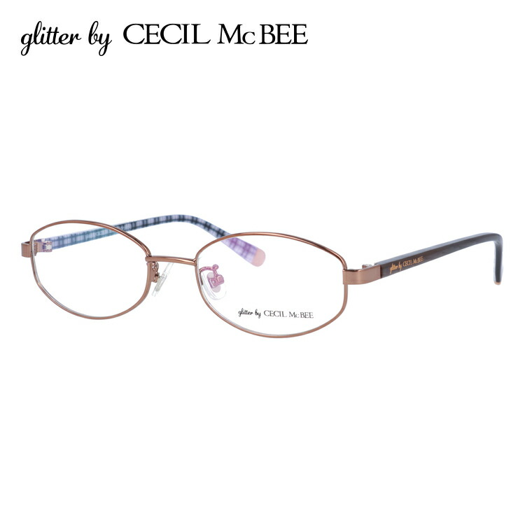 値頃 CECIL フレーム メガネ グリッターバイセシルマクビー McBEE メガネ・老眼鏡