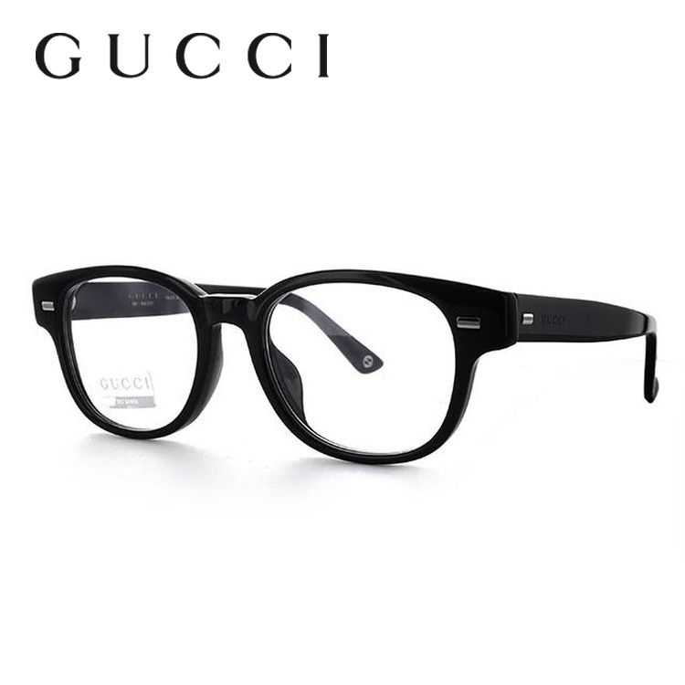 グッチ GUCCI 伊達メガネ 度付き 度入り メガネ 眼鏡 GG1087F 4UA 51 ブラック アジアンフィット メンズ レディース プレゼント ギフト