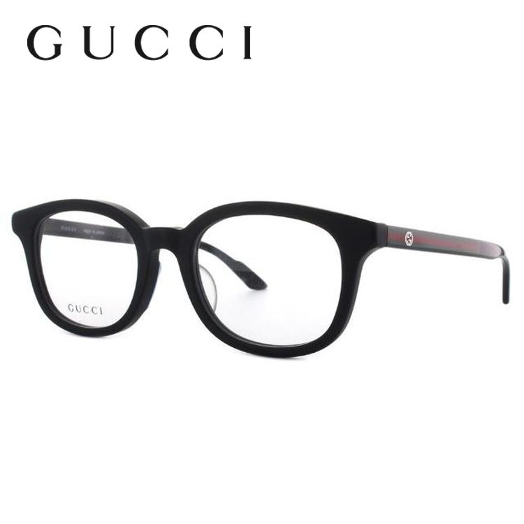 グッチ GUCCI 伊達メガネ 度付き 度入り メガネ 眼鏡 GG9104J 4O0 50 マットブラック アジアンフィット メンズ レディース プレゼント ギフト