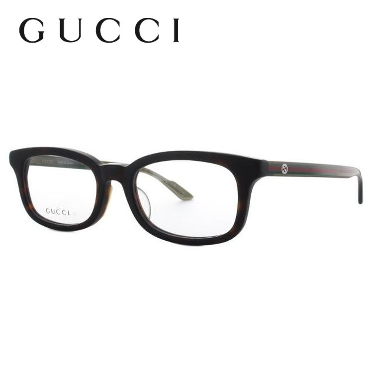 グッチ GUCCI 伊達メガネ 度付き 度入り メガネ 眼鏡 GG9105J 6VG 51 ハバナマット/クリアカーキ アジアンフィット メンズ レディース プレゼント ギフト