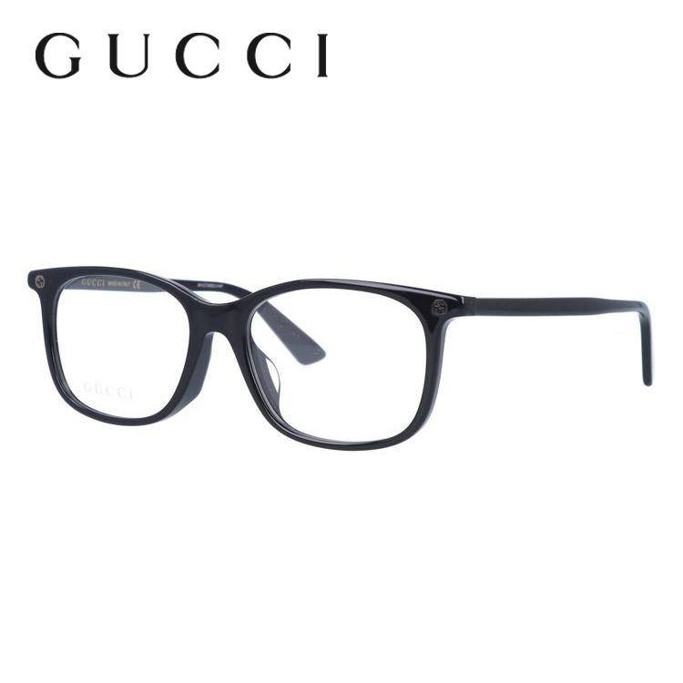 グッチ GUCCI メガネ 眼鏡 フレーム 度付き 度入り 伊達 アジアンフィット GG0157OA 001 52 ビー 蜂 インターロッキング GG プレゼント ギフト