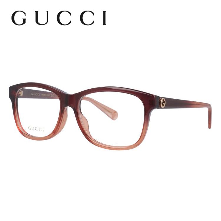 グッチ GUCCI メガネ 眼鏡 フレーム 度付き 度入り 伊達 アジアンフィット GG0374OA 003 55 ビー 蜂 インターロッキング GG  プレゼント ギフト