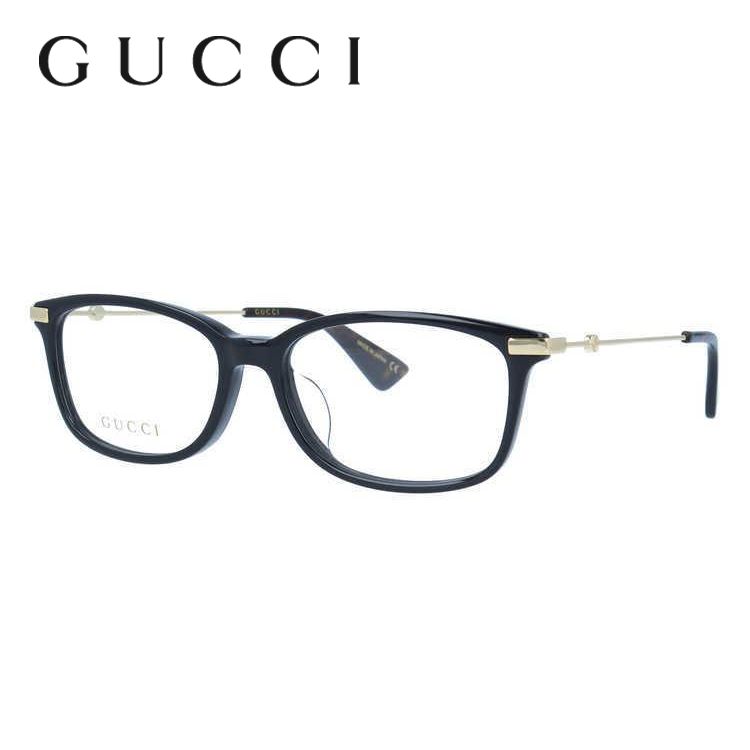 グッチ GUCCI メガネ 眼鏡 フレーム 度付き 度入り 伊達 アジアンフィット GG0112OA 001 53 インターロッキングG ビー（蜂） 日本製 プレゼント ギフト