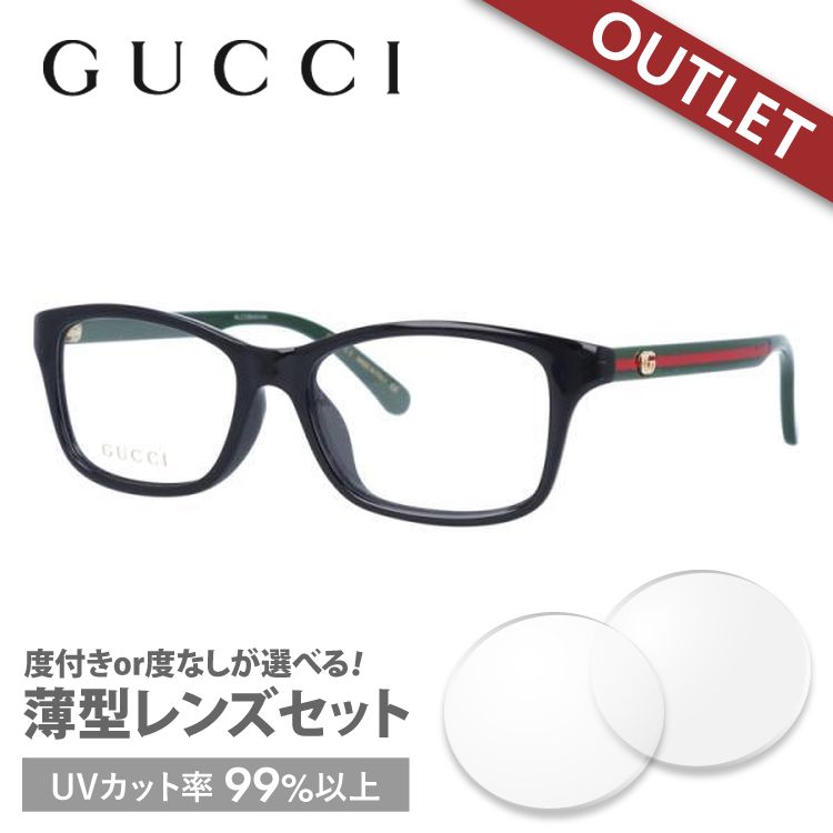 訳あり グッチ GUCCI メガネ 眼鏡 フレーム 度付き 度入り 伊達 アジアンフィット GG0720OA 002 51 ダブルG GGマーモント 買いファッション