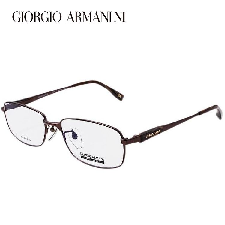 ジョルジオ アルマーニ フレーム ブランド 伊達 度付き 度入り メガネ 眼鏡 GA2663J B7A 55サイズ GIORGIO ARMANI チタン/スクエア メンズ プレゼント ギフト