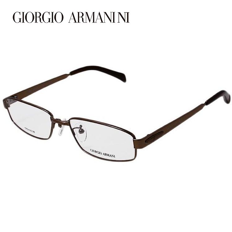 ジョルジオ アルマーニ フレーム ブランド 伊達 度付き 度入り メガネ 眼鏡 GA2667J 36Z 55サイズ GIORGIO ARMANI チタン/スクエア メンズ プレゼント ギフト