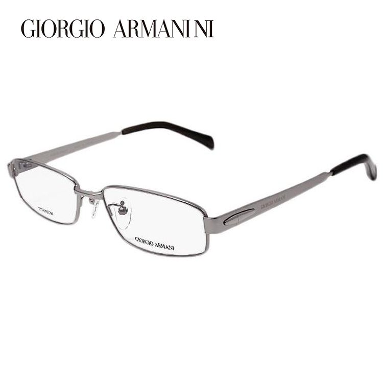 ジョルジオ アルマーニ フレーム ブランド 伊達 度付き 度入り メガネ 眼鏡 GA2667J L8J 55サイズ GIORGIO ARMANI チタン/スクエア メンズ プレゼント ギフト