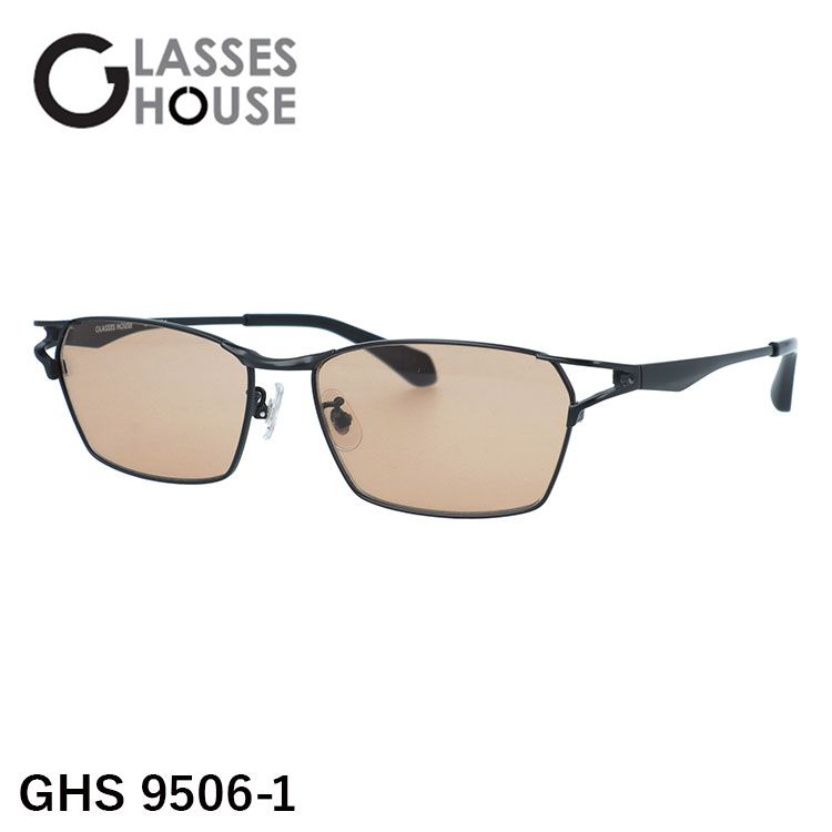 グラスハウス サングラス GLASSES HOUSE GHS 9506 全3カラー 58 スクエア アジアンフィット 調整可能ノーズパッド ユニセックス メンズ レディース 国内正規品 グラスハウス サングラス 度付き対応 アジアンフィット 調整可能ノーズ