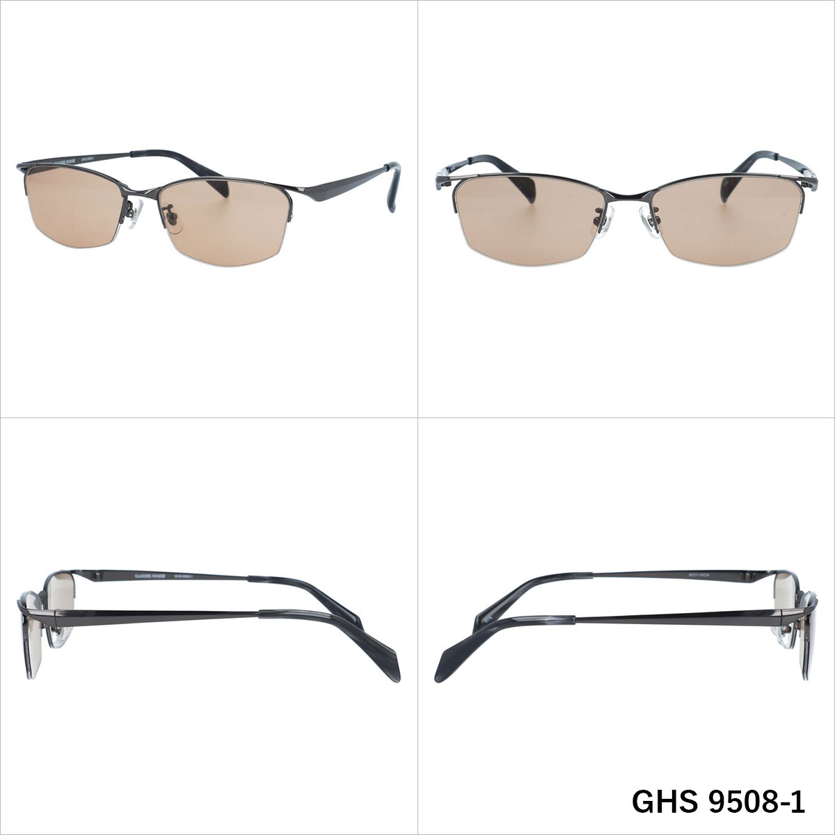 グラスハウス サングラス 度付き対応 アジアンフィット 調整可能ノーズ