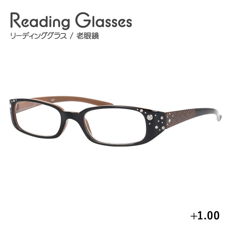 老眼鏡 シニアグラス リーディンググラス X SCENE XS02 ラインストーン