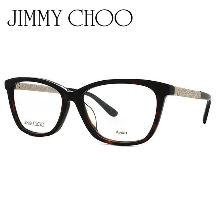 ジミーチュウ メガネ フレーム ブランド 度付き 度入り 伊達 眼鏡 アジアンフィット JIMMY CHOO JC173/F KBE 53 プレゼント ギフト｜brand-sunglasshouse｜02