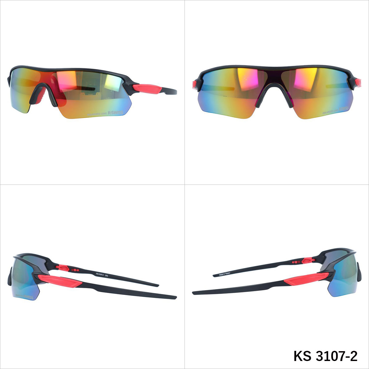 K-SWISS ケースイス サングラス 偏光サングラス ミラーレンズ
