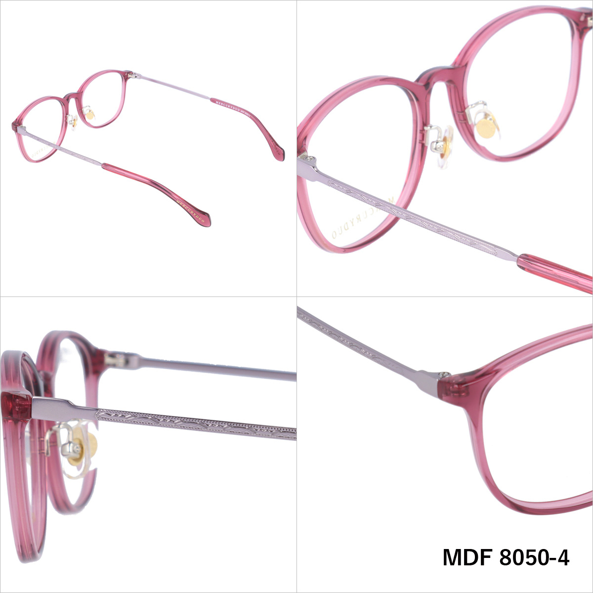 マーキュリーデュオ メガネフレーム 伊達メガネ MERCURYDUO MDF8050 全4カラー 50サイズ ウェリントン レディース 女性 MERCURYDUO（マーキュリーデュオ） メガネ 眼鏡 フレーム 度付き 度