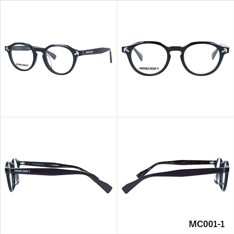 マインクラフト メガネフレーム 伊達メガネ アジアンフィット