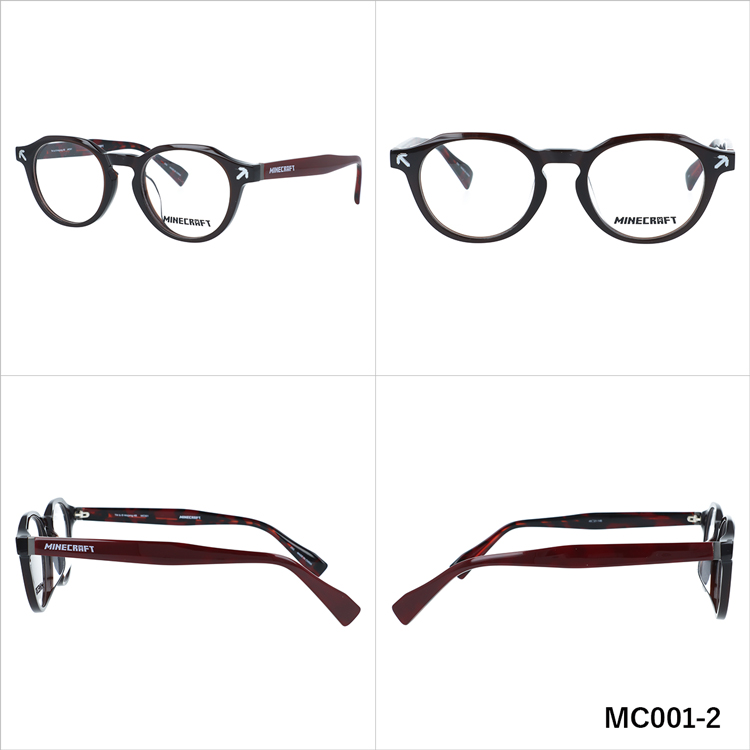 マインクラフト メガネフレーム 伊達メガネ アジアンフィット
