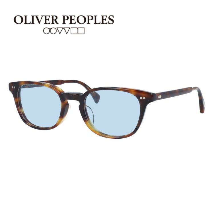 オリバーピープルズ　ダークブルー スクエアフレーム サングラス　ロゴ　小物 OLIVER PEOPLES オリバーピープルズ サングラスカスタム通販 OP