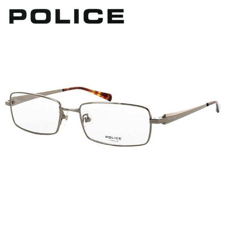 ポリス メガネ フレーム 国内正規品 伊達メガネ 老眼鏡 度付き ブルーライトカット POLICE V8350J 0WT3 54サイズ 眼鏡 めがね メンズ レディース プレゼント