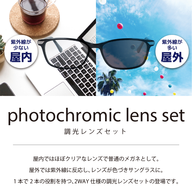 POLICE（ポリス） サングラスPOLICE 調光レンズセット VPL663J 52