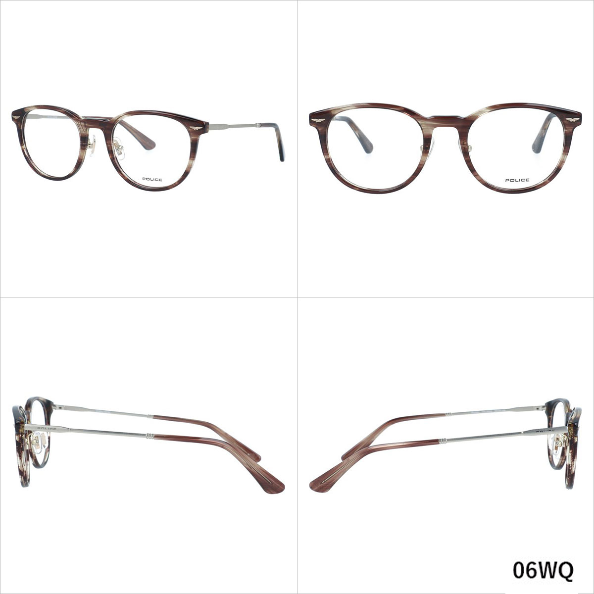 POLICE（ポリス） メガネフレーム 伊達メガネ 度付き 度入り 老眼鏡