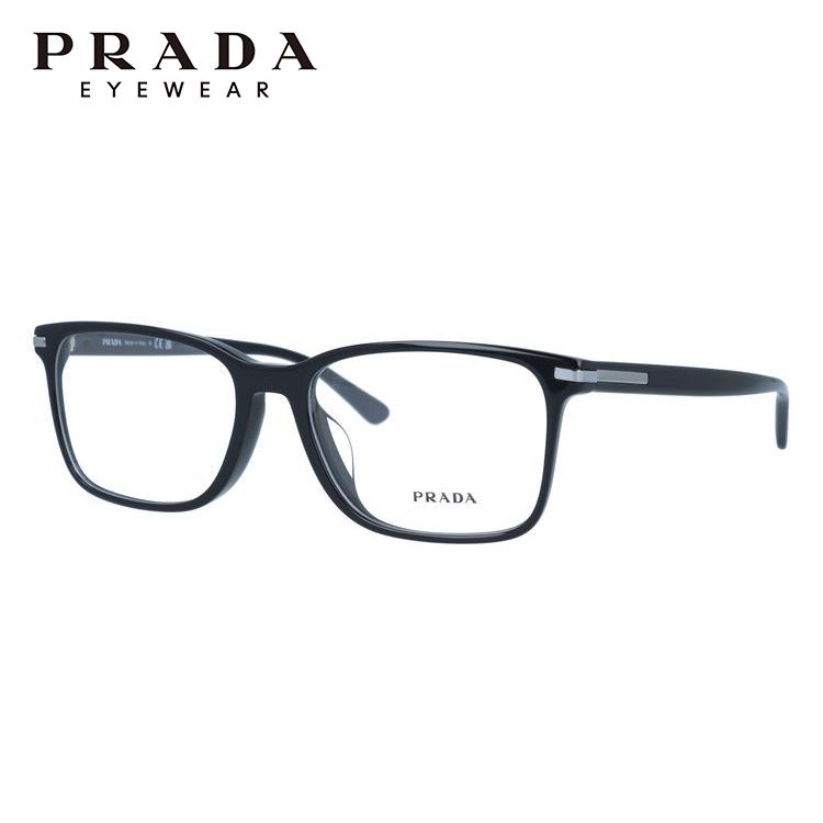 オンライン直接配達 プラダ メガネ フレーム 国内正規品 伊達メガネ 老眼鏡 度付き ブルーライトカット PRADA PR 14WVF 1AB1O1 56サイズ スクエア 眼鏡 めがね プレゼント ギフト