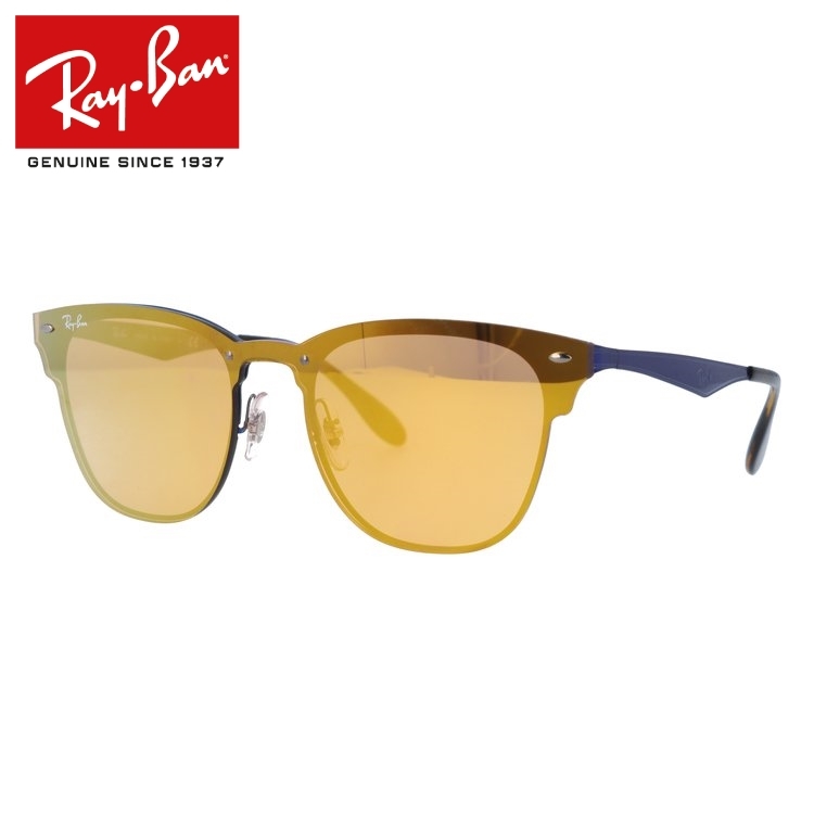 オレンジ レイバン Ray Ban Blaze Clubmaster Rb3576n j 141 シールドレンズ 国内正規品 サングラス