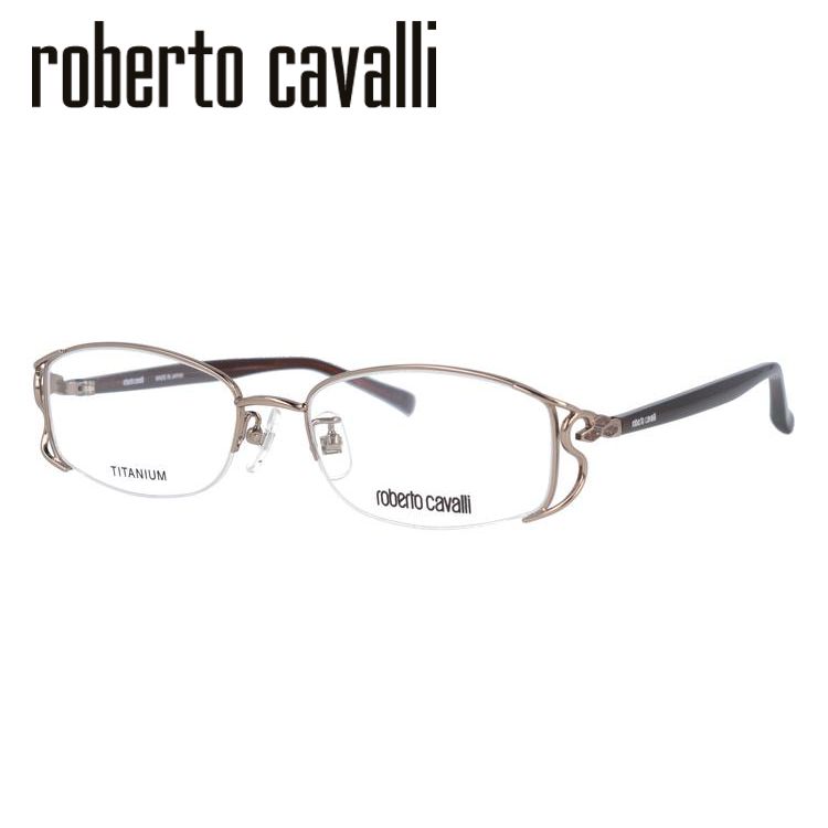 ロベルト カバリ フレーム ブランド 伊達 度付き 度入り メガネ 眼鏡 RC0604-1 52サイズ roberto cavalli チタン/スクエア/レディース プレゼント ギフト