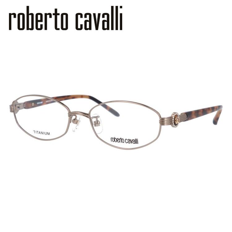 ロベルト カバリ フレーム ブランド 伊達 度付き 度入り メガネ 眼鏡 RC0605-1 52サイズ roberto cavalli チタン/ラウンド/レディース プレゼント ギフト