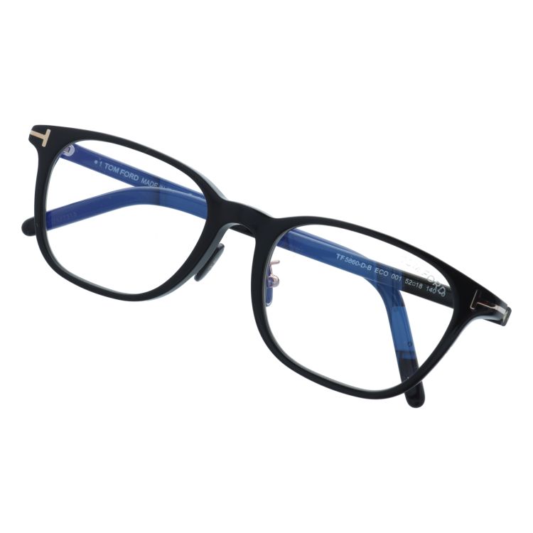 訳あり トムフォード メガネ フレーム 伊達 度付き 度入り  アジアンフィット TOM FORD FT5860-D-B 1 52 ウェリントン メンズ レディースの画像