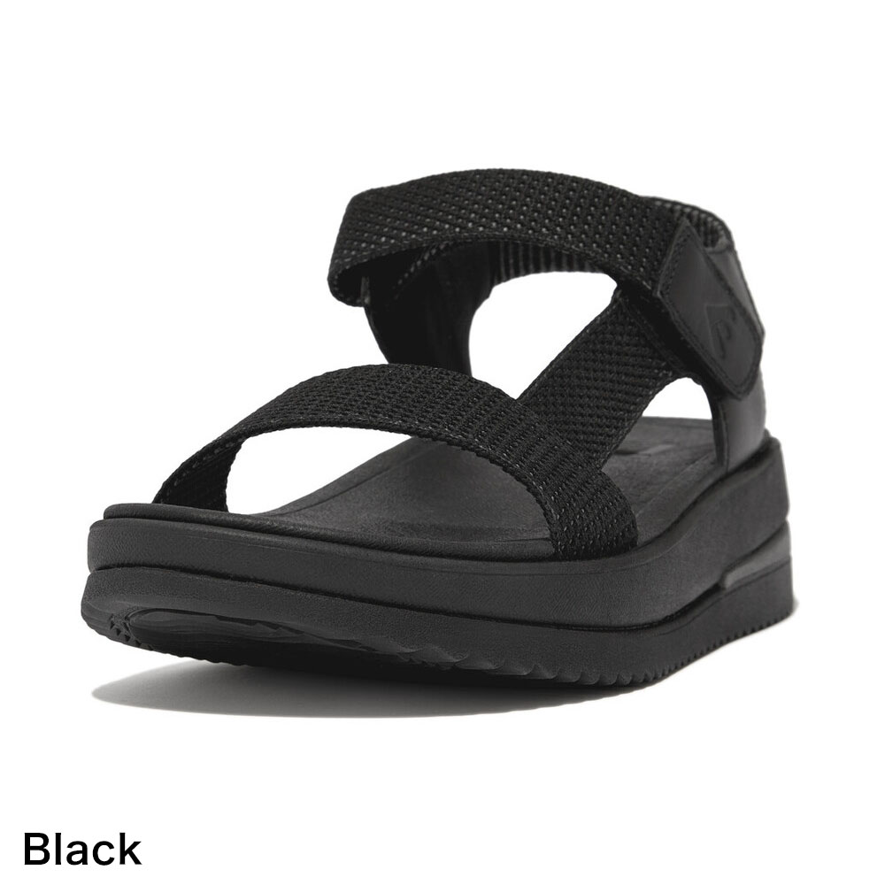 fitflop フィットフロップ レディース バックストラップサンダル HK1 SURFF TWO-TONE WEBBING/LEATHER BACK-STRAP SANDALS 体圧分散 衝撃吸収 疲れにくい 女性｜brand-tankentai｜02