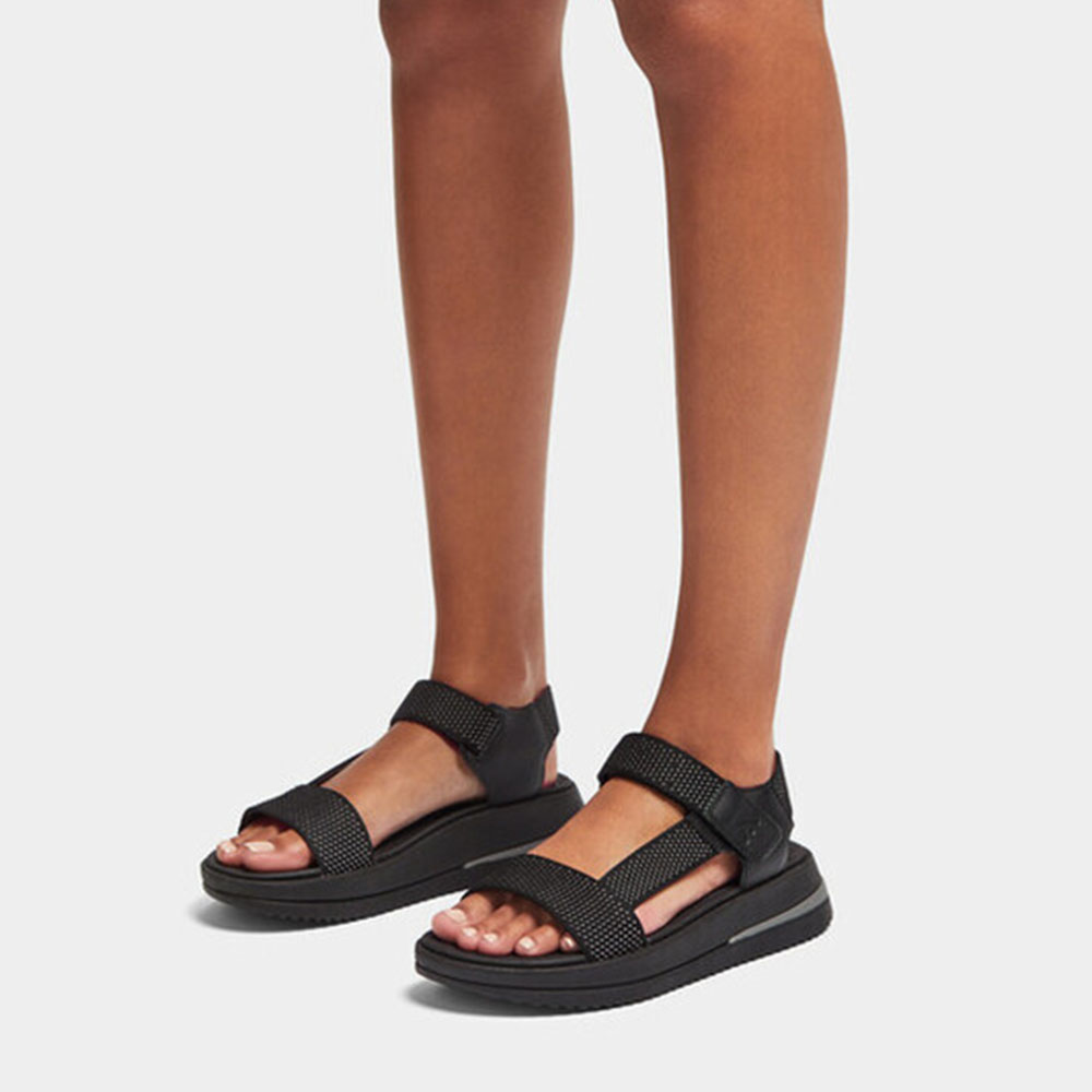 fitflop フィットフロップ レディース バックストラップサンダル HK1 SURFF TWO-TONE WEBBING/LEATHER BACK-STRAP SANDALS 体圧分散 衝撃吸収 疲れにくい 女性｜brand-tankentai｜12