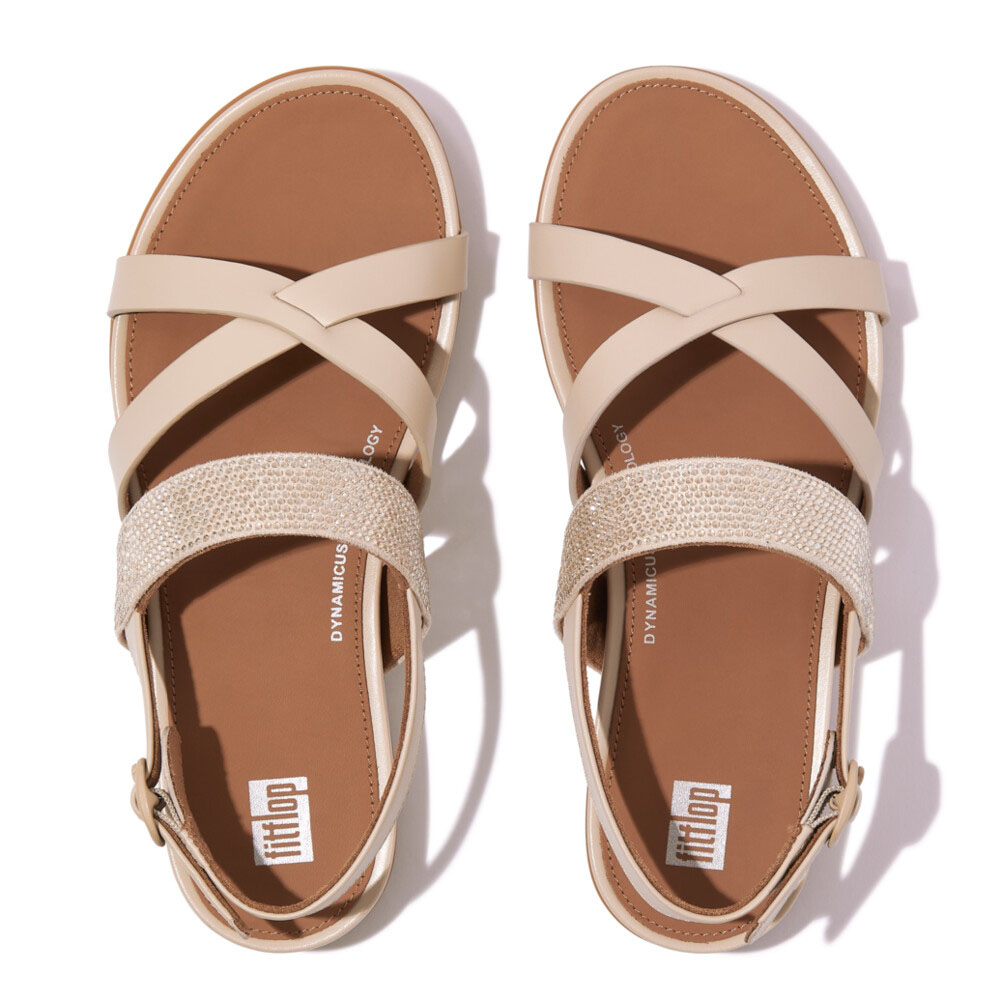 fitflop フィットフロップ レディース バックストラップサンダル HO6 GRACIE CRYSTAL LEATHER STRAPPY BACK-STRAP SANDALS 体圧分散 衝撃吸収 疲れにくい 女性｜brand-tankentai｜09