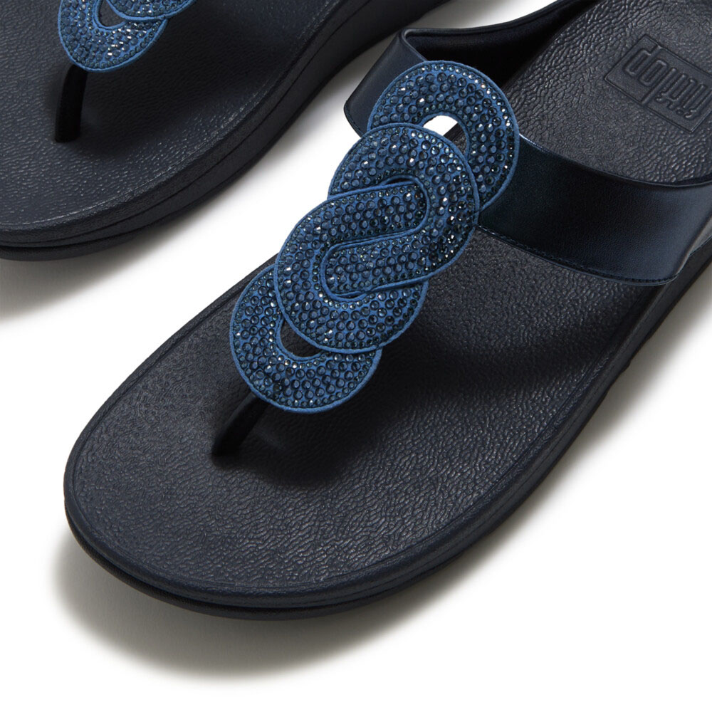 FitFlop（フィットフロップ） レディース トングサンダル FINO CRYSTAL