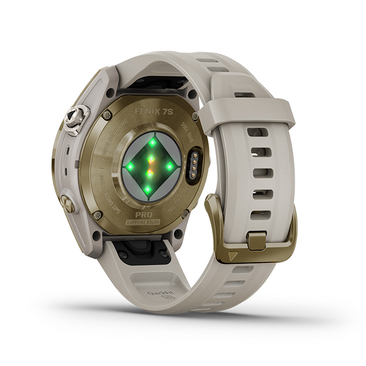 ガーミン 時計 GARMIN フェニックス 7S プロ 42mm サファイア デュアルパワー fenix 7S PRO Sapphire Dual  Power Soft Gold 010-02776-62