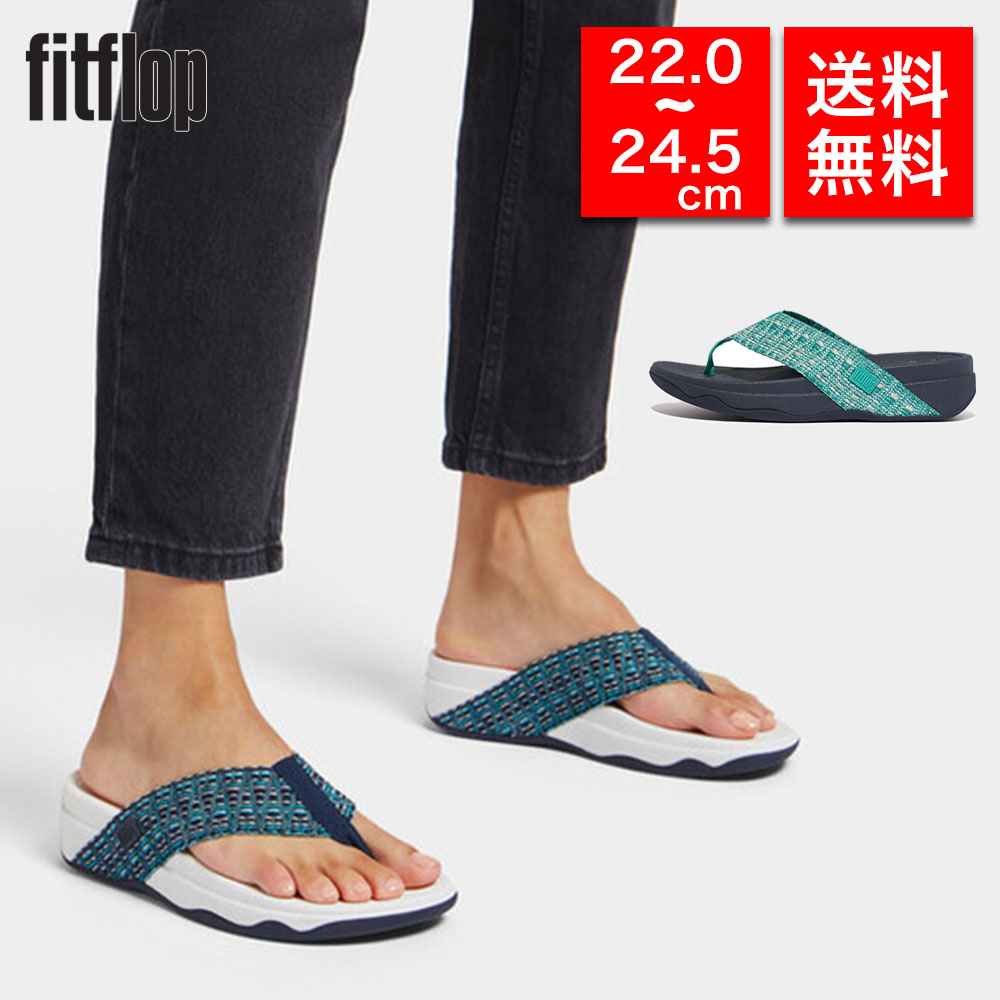 【国内正規品】fitflop フィットフロップ サンダル SURFA GEO-WEBBING TOE-POST SANDALS GA4 体圧分散  衝撃吸収 クッション性